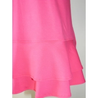 Elegancka Bluzka z falbankami idealna pod żakiet - fuksja